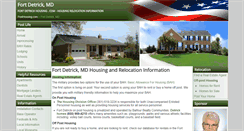 Desktop Screenshot of fortdetrickhousing.com