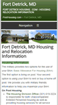 Mobile Screenshot of fortdetrickhousing.com
